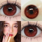 Mill Creek 1Pair Hot Selling Cosplay Color Contact Lenses for Eyes Red Lenses Degree 0 to -8.00 Anime Beauty Pupil Fast Shipping