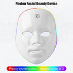 Rechargeable Facial LED Mask 7 Colors LED Photon Beauty Mask Skin Rejuvenation Home Face Lifting Whitening Beauty Device
