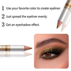 12 Color Eyeliner, Durable Smoked Punk Style Eyeliner, Waterproof, High Pigment, Pearl Luster Eye Shadow Stick
