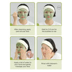 Holy Basil Bubble Cleansing Mask Exfoliating Hydrating Oil Control Natural Formula Long-lasting Moisturizing Gentle Skin Care